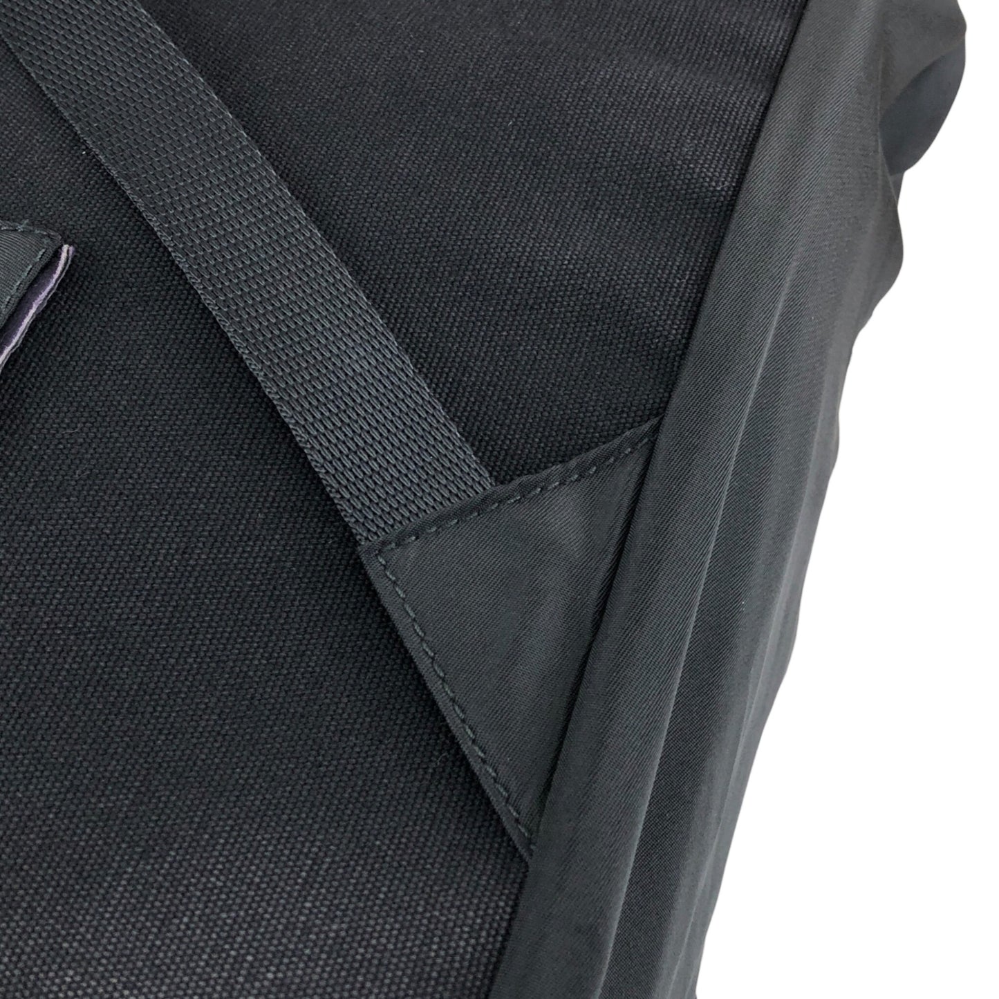 PRADA Tessuto Triangle Logo Backpack Black Vintage wji8cz