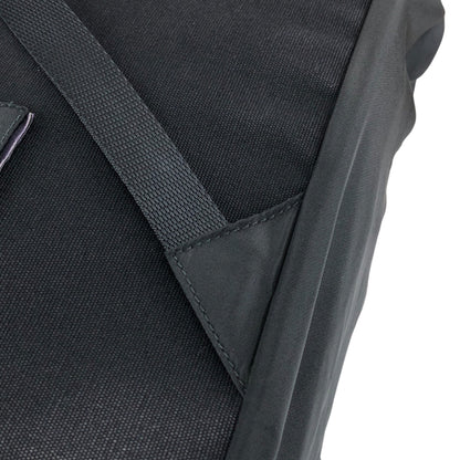 PRADA Tessuto Triangle Logo Backpack Black Vintage wji8cz