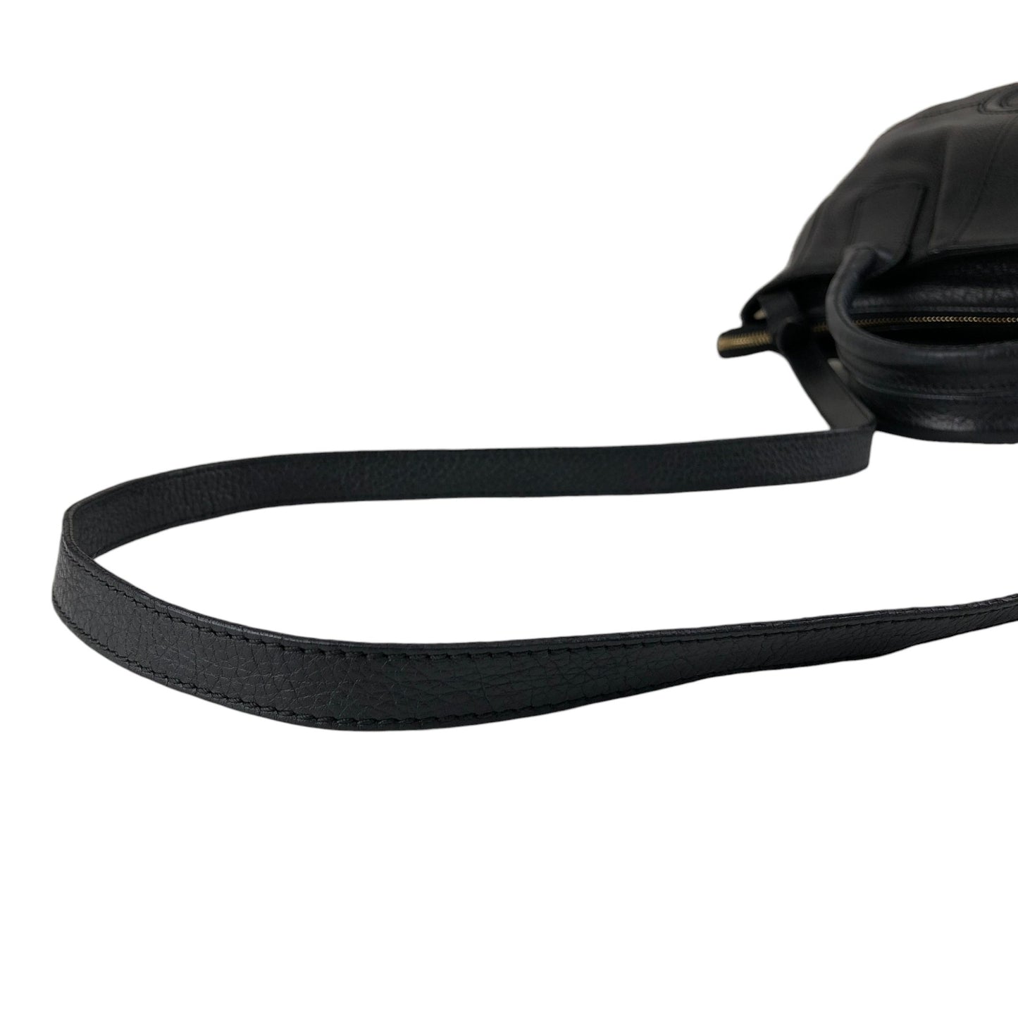 Salvatore Ferragamo Logo Embossed Two-way Handbag Shoulder bag Black Vintage 6dd4sj