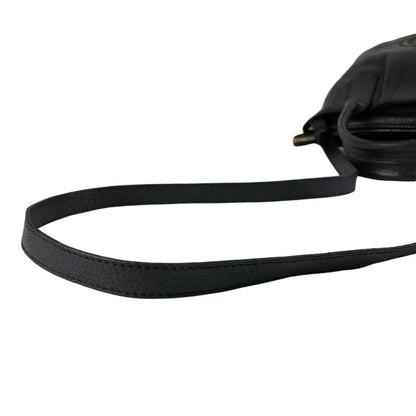 Salvatore Ferragamo Logo Embossed Two-way Handbag Shoulder bag Black Vintage 6dd4sj