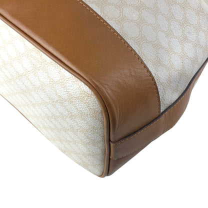 CELINE Macadam  Blason Drawstring  Shoulder bag White Vintage 6vdzju