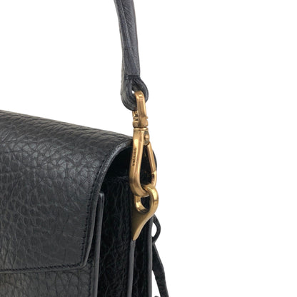 PRADA Lock Shoulder bag Black Vintage pjtker