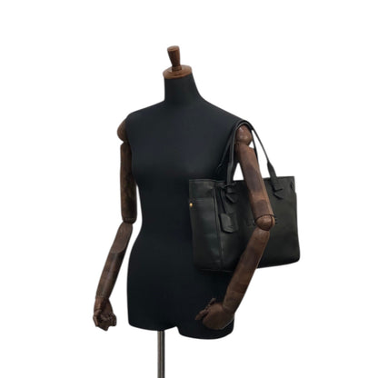 LOEWE Logo Embossed Totebag Black Vintage sfdiue