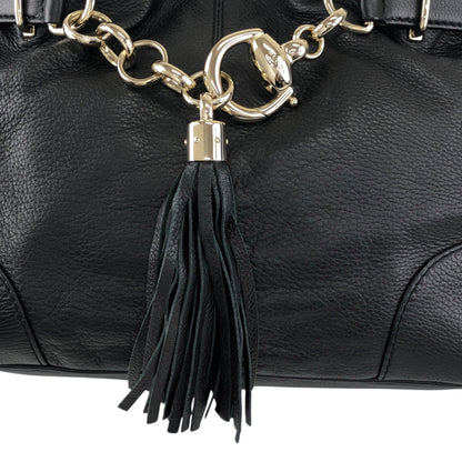 GUCCI Horse Bit Handbag Black 269943 Vintage wj5bxw