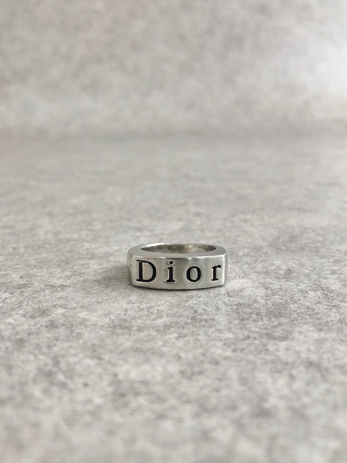 Christian Dior Logo SILVER925 Ring Silver Vintage naz5pt