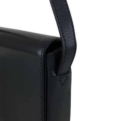 CELINE Circle Logo Small Shoulder bag Black Vintage va5bp4