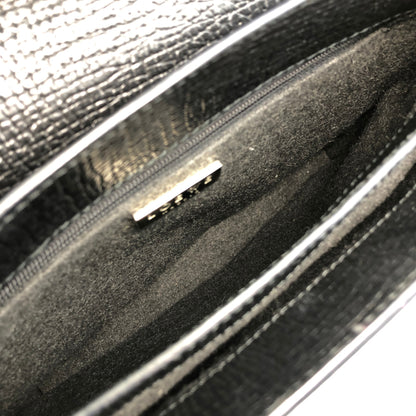 LOEWE Logo Embossed Handbag Black Vintage ycdaui