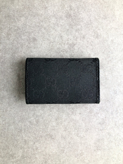 GUCCI GG Canvas Key Case Black Vintage wruc3m
