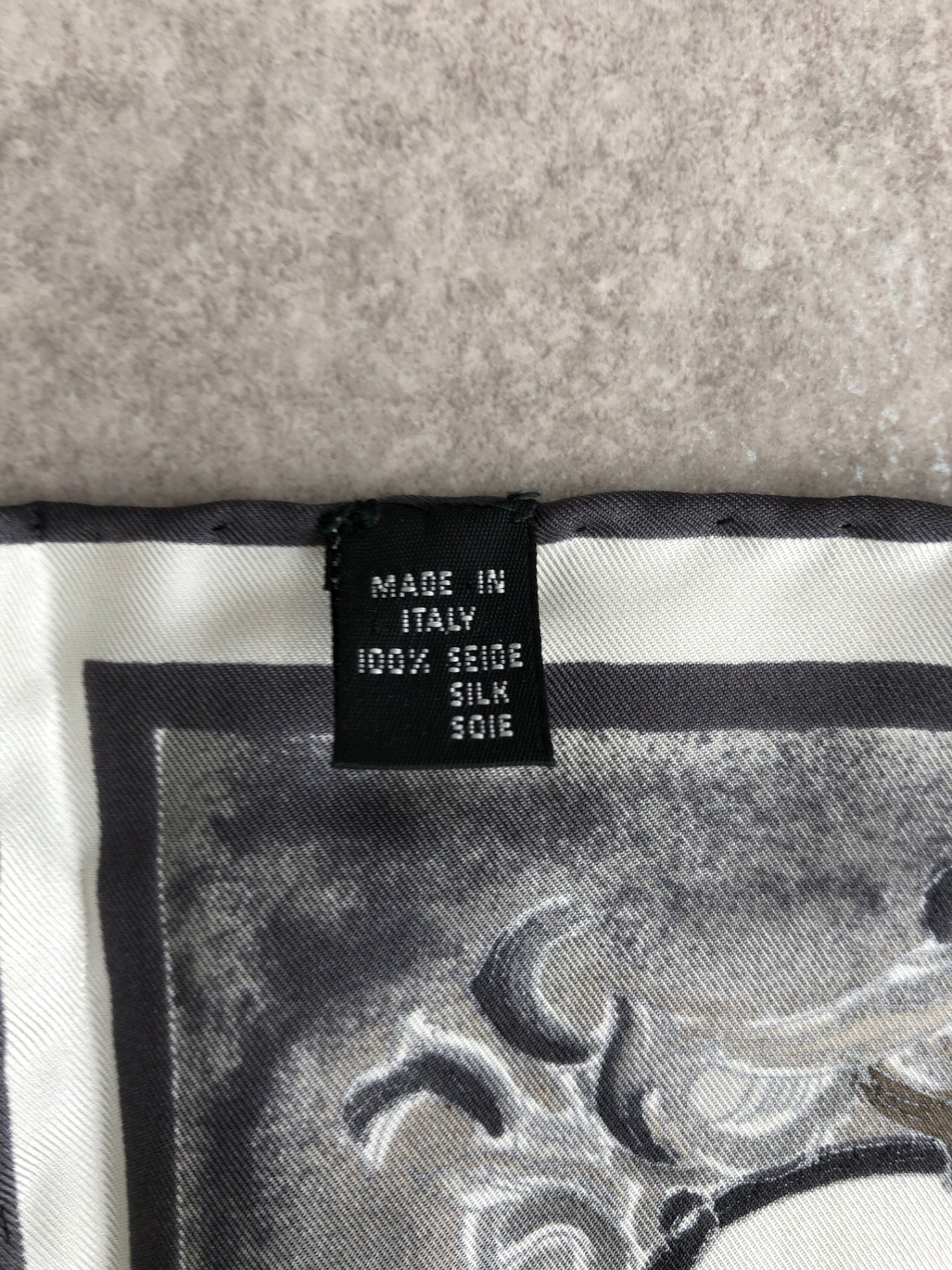 Christian Dior Silk Scarf Black×White Vintage 2dn4gf