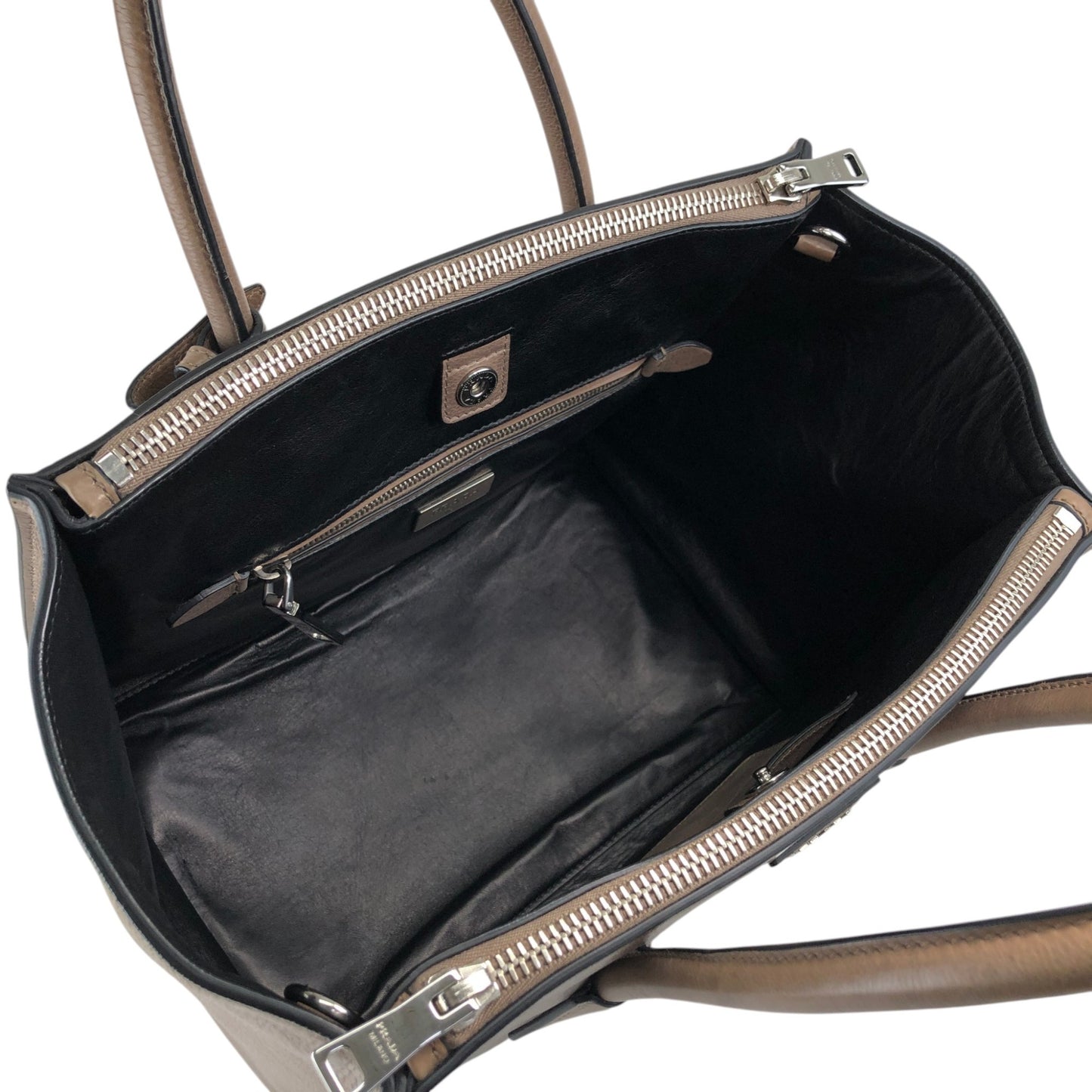 PRADA Triangle Logo Two-way Handbag Shoulder bag Brown Vintage miurph