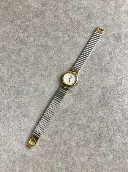 Christian Dior Quartz Watch Gold×Silver 3025 Vintage 8zu8jn