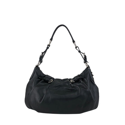 PRADA Logo Shoulder bag Black Vintage en8d2i