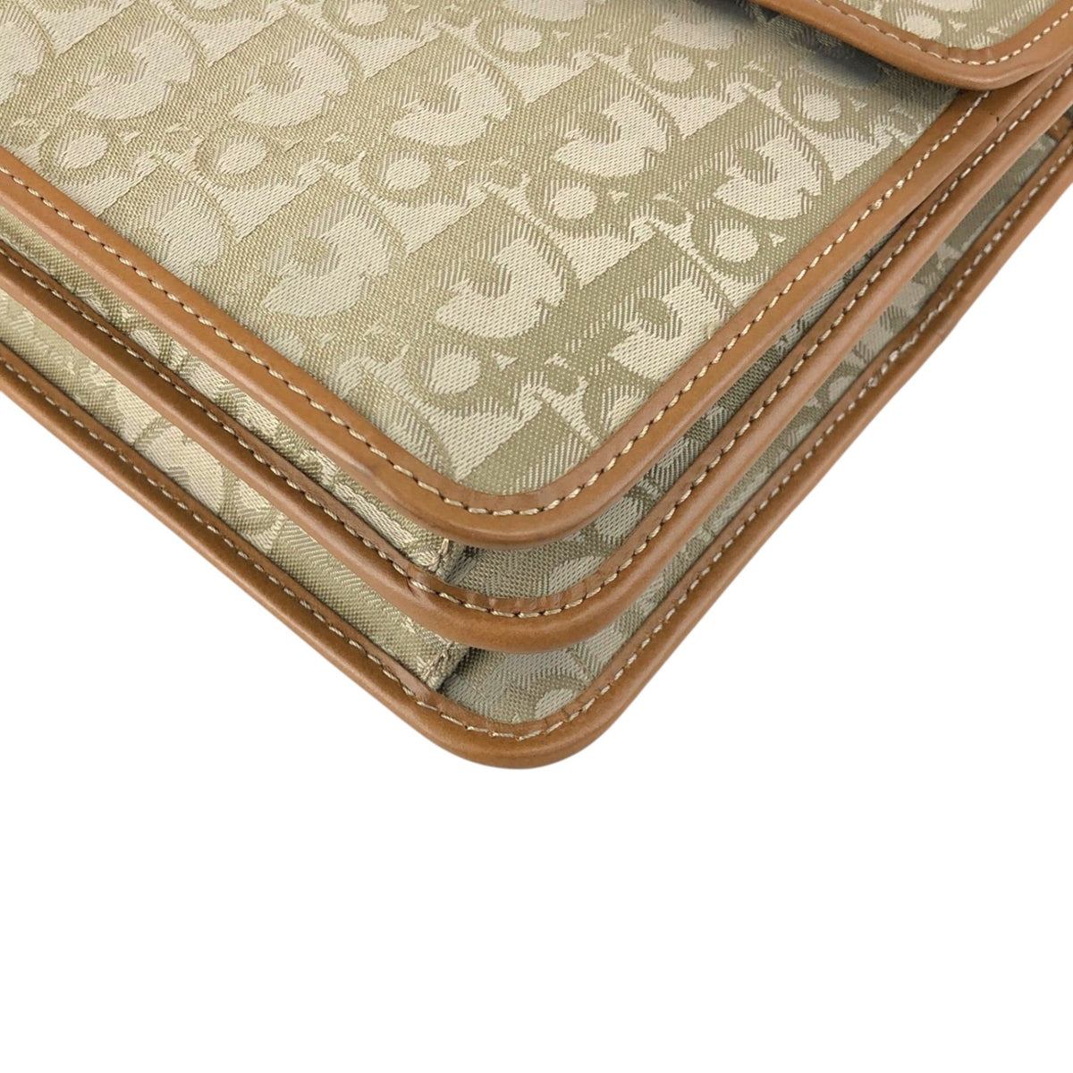 Christian Dior Trotter Handbag Beige Vintage dz5dit