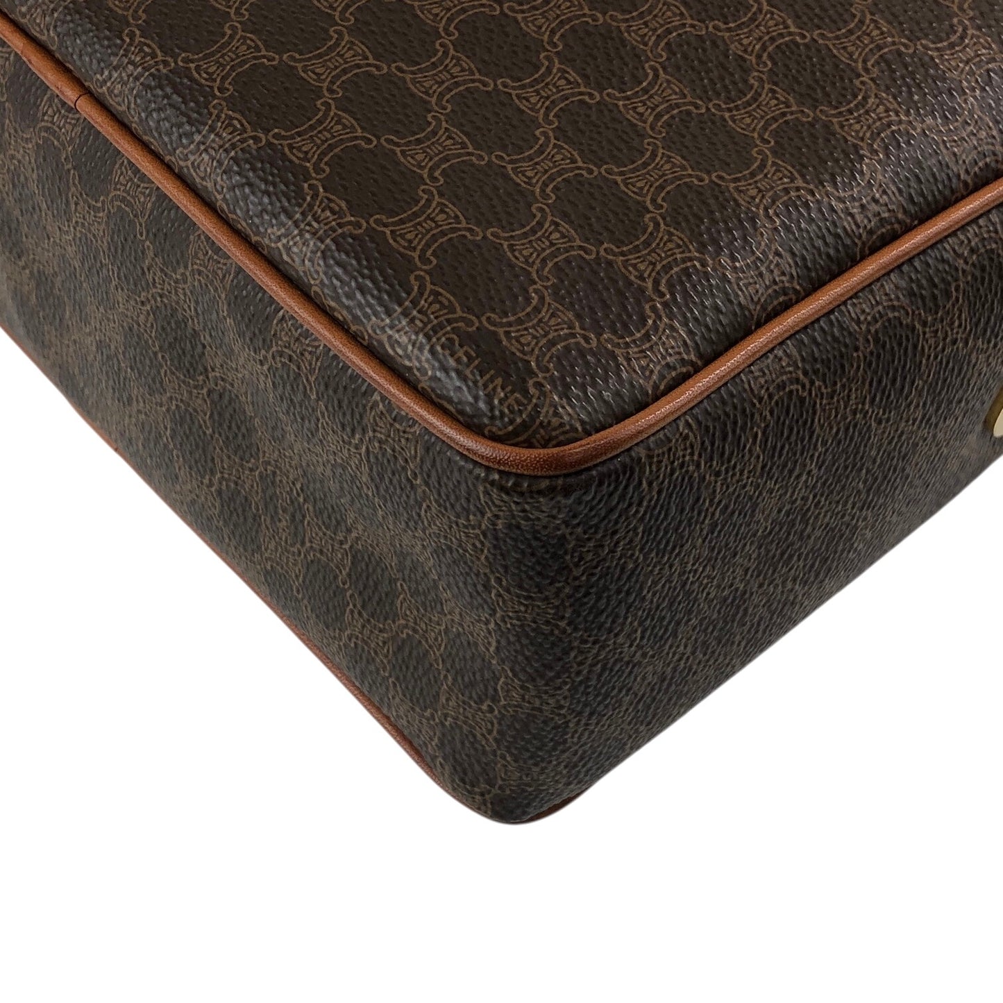 CELINE Macadam Shoulder bag Brown Vintage 6yth7d