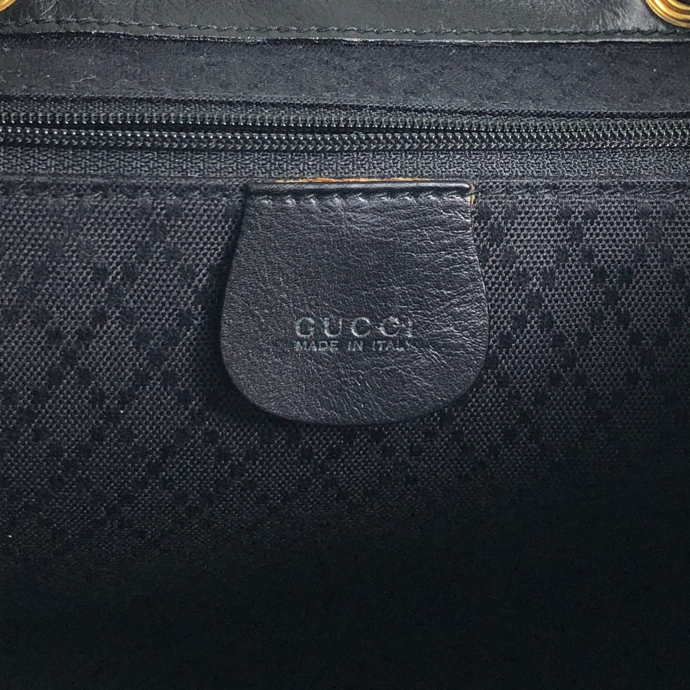 GUCCI Bamboo Backpack Black Vintage 4u5xy4