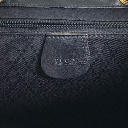 GUCCI Bamboo Backpack Black Vintage 4u5xy4