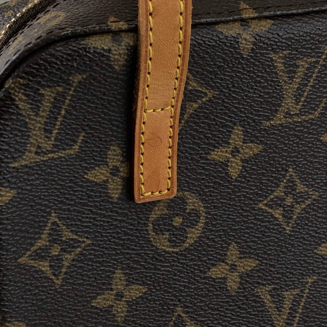 LOUIS VUITTON Monogram Two-way Handbag Shoulder bag Brown M47500 Vintage 8y7es4