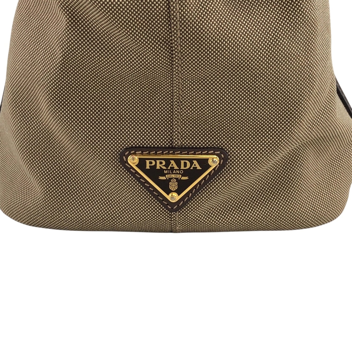 PRADA 標誌手袋 棕色 復古 7avgyx