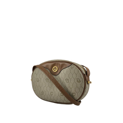 Christian Dior Honeycomb Pattern Logo Shoulder bag Beige Vintage ehuk2a