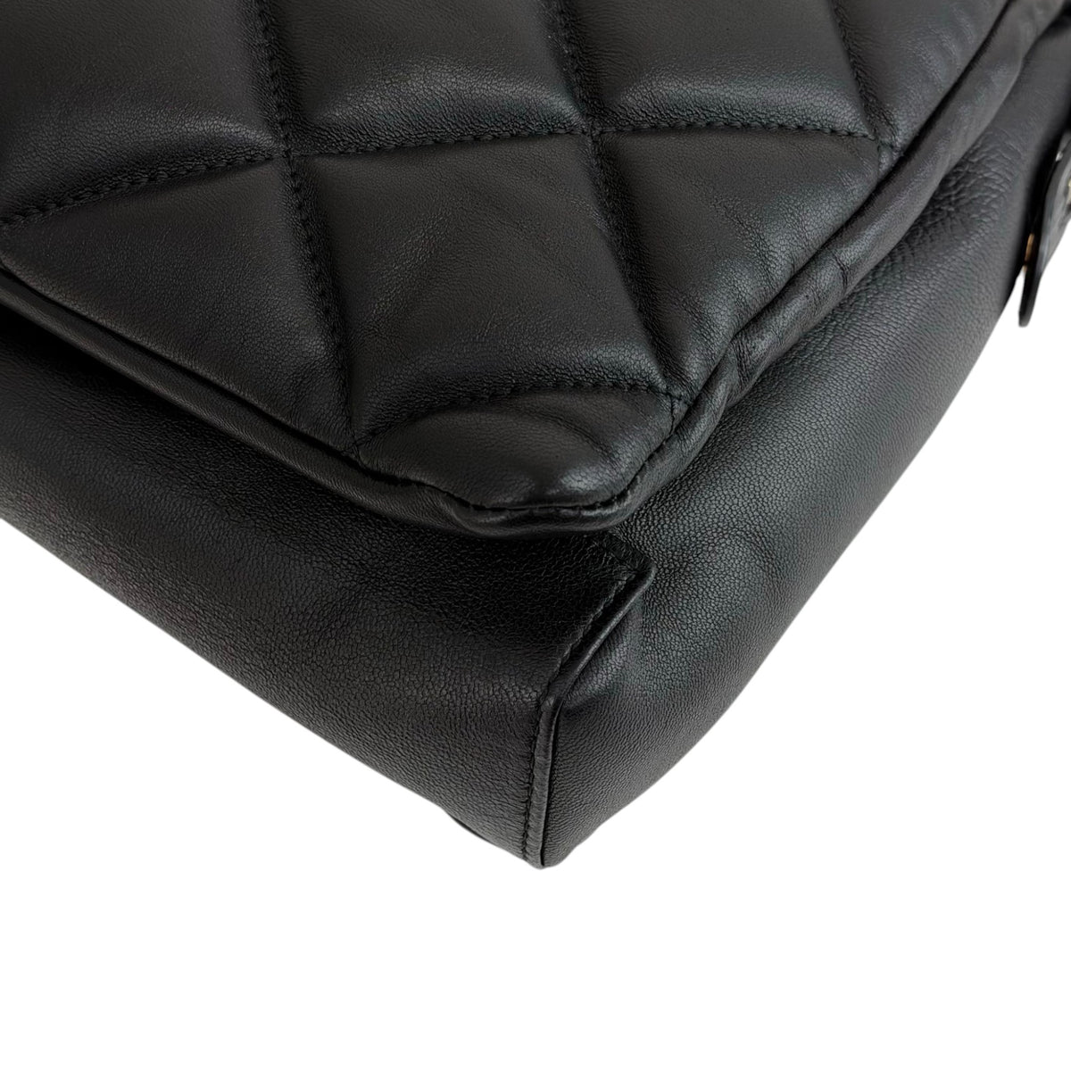 Salvatore Ferragamo Vala Ribbon Chain Shoulder bag Black Vintage 8dgp7p