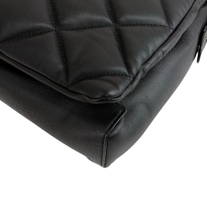 Salvatore Ferragamo Vala Ribbon Chain Shoulder bag Black Vintage 8dgp7p