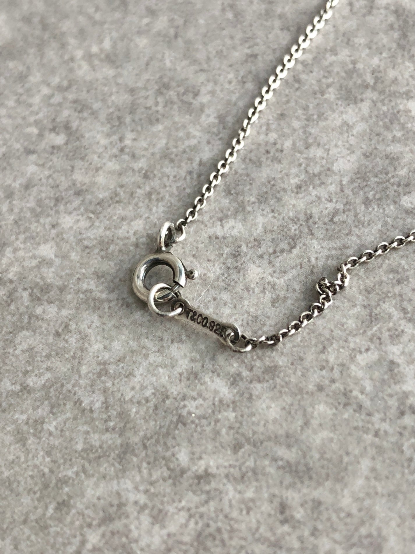 Tiffany & Co. SILVER925 Cross Necklace Silver Vintage 2x6dcs