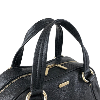 CELINE Logo Small Boston bag Handbag Black Vintage fr3ikk