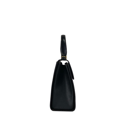 BURBERRY Logo Two-way Handbag Shoulder bag Black Vintage uuyiy5