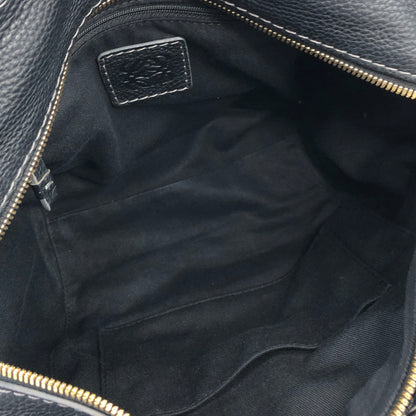 LOEWE Anagram 全圖案織物皮革手提包托特包黑色復古 f4cjh3 