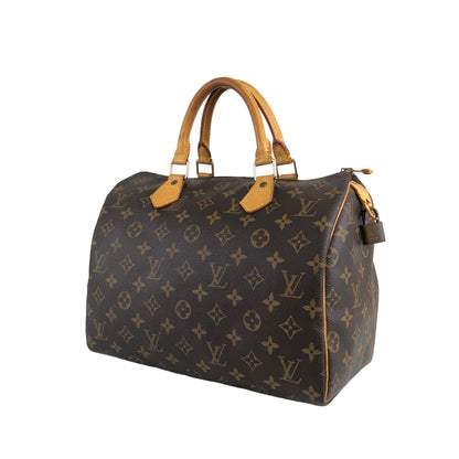 LOUIS VUITTON Monogram Small Boston bag Handbag Brown Vintage jfr6ph