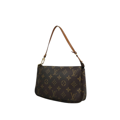 LOUIS VUITTON Monogram Small Shoulder bag Brown Vintage mmy3za