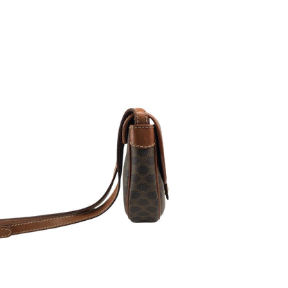 CELINE Macadam Triomphe Shoulder bag Brown Vintage eckras