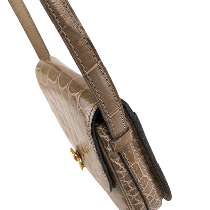 CELINE Blason Shoulder bag Brown Vintage 8xy6kp