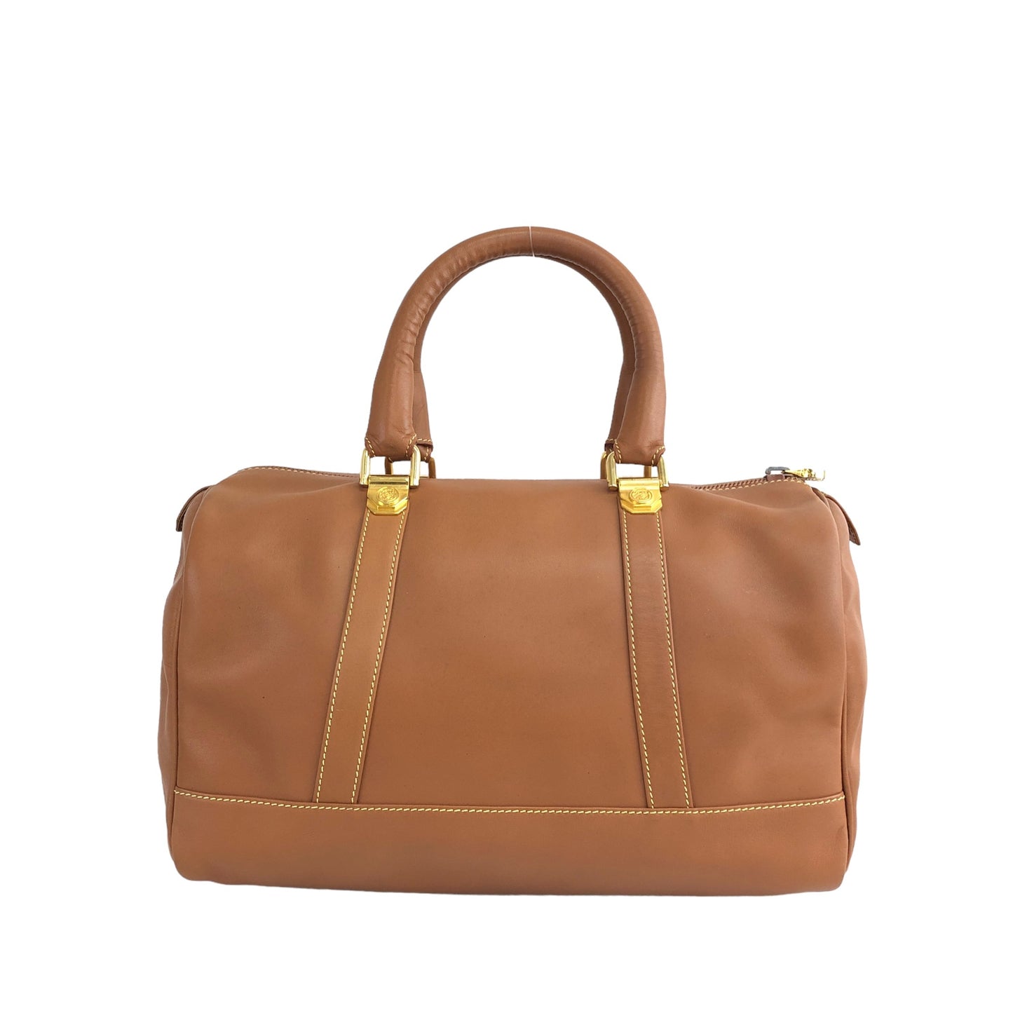 LOEWE Anagram Handbag Boston bag Brown Vintage ytueuz