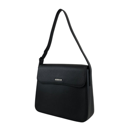 Yves Saint Laurent Logo Shoulder bag Black Vintage vgm3f4