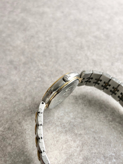 HERMES Quartz Watch Silver×Gold Vintage psz3jv