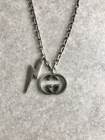 GUCCI GG SILVER925 Necklace Silver Vintage b87wbj