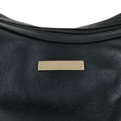 GUCCI Logo Shoulder bag Black Vintage mahiw3