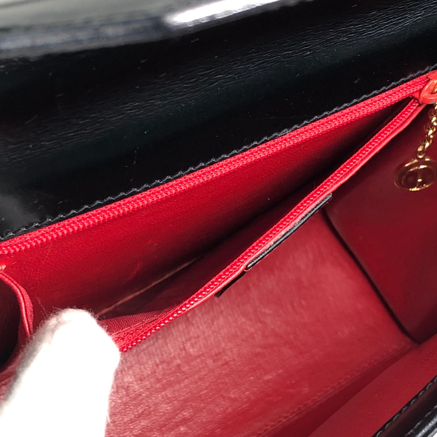 GUCCI Lady Lock Two-wayHandbag Shoulder bag Black Vintage uiedgd