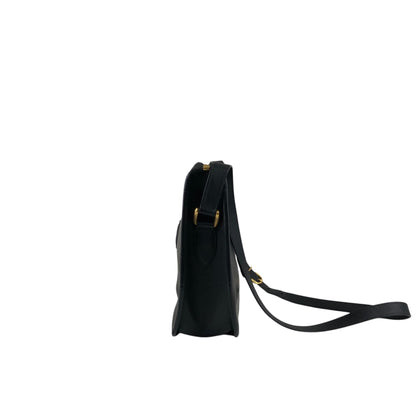 GUCCI Logo Shoulder bag Black Vintage u2u3ar