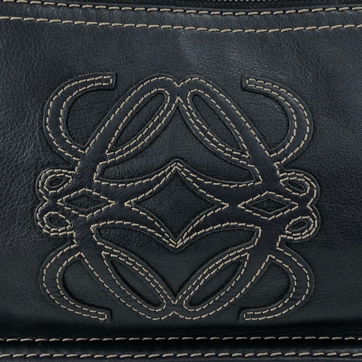 LOEWE Anagram Stitch Shoulder bag Black Vintage ugpzsh