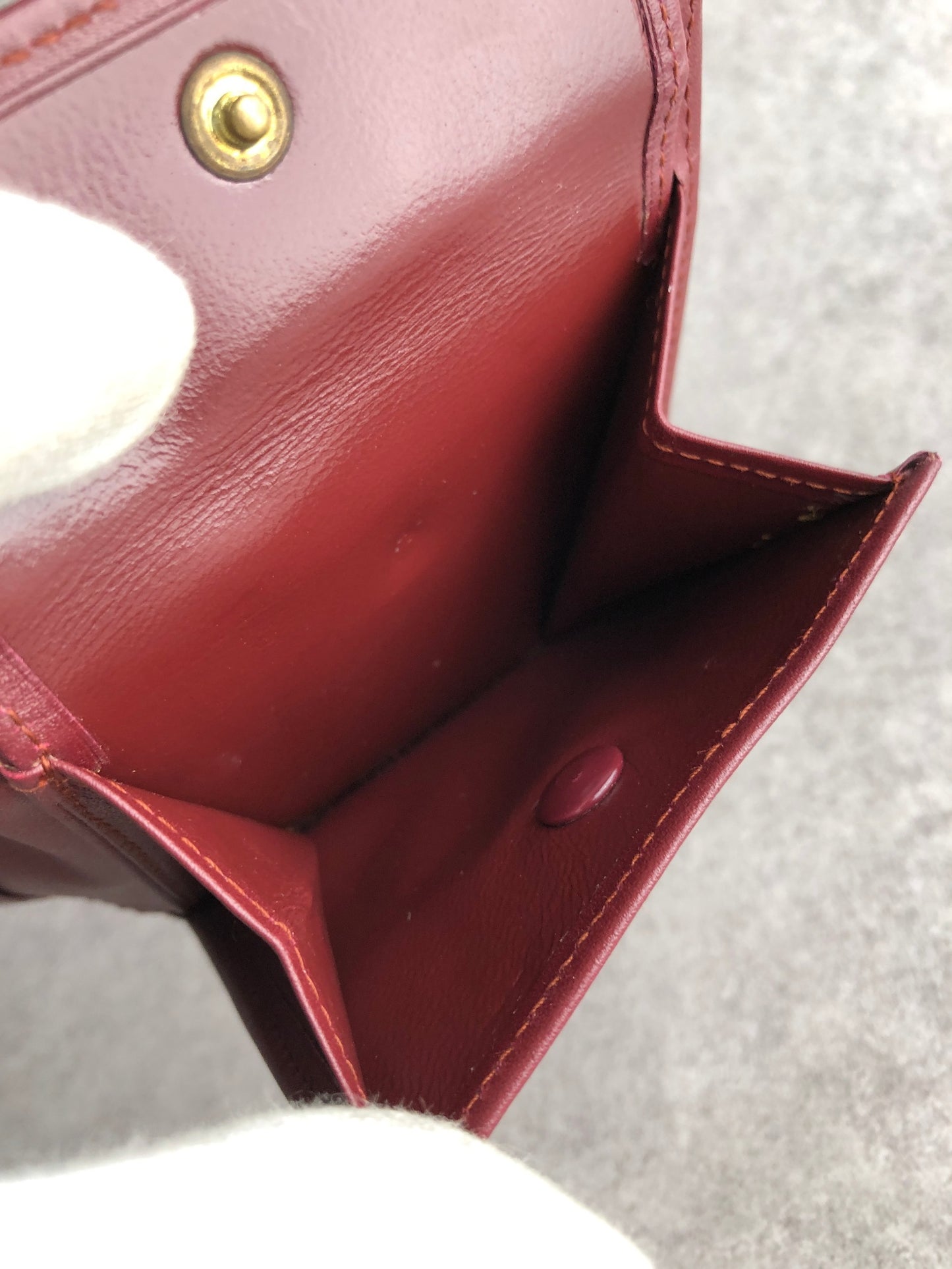 Cartier Folded Wallet Bordeaux Vintage ustkxg