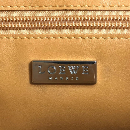 LOEWE Logo Embossed Shoulder bag Brown Vintage r7ivdg