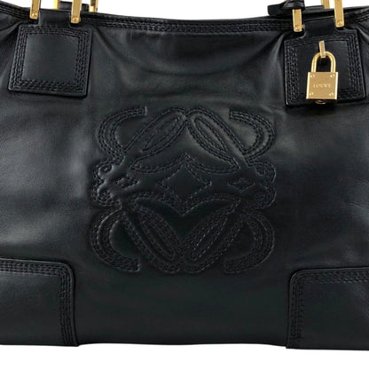 LOEWE Anagram Totebag Black Vintage ycheug