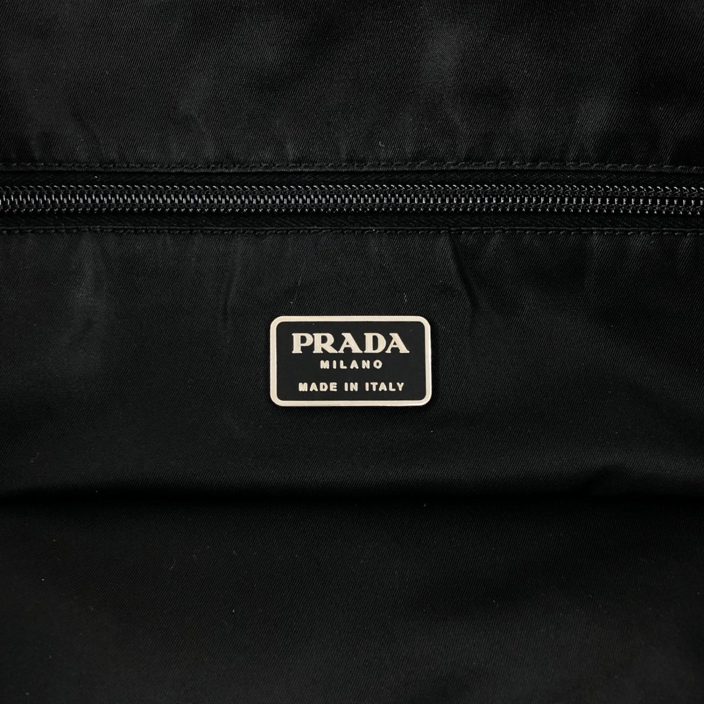 PRADA Tessuto Triangle Logo Totebag Black Vintage a5e385