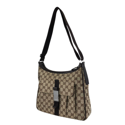 GUCCI GG Canvas Shoulder bag Brown Vintage arvcnf