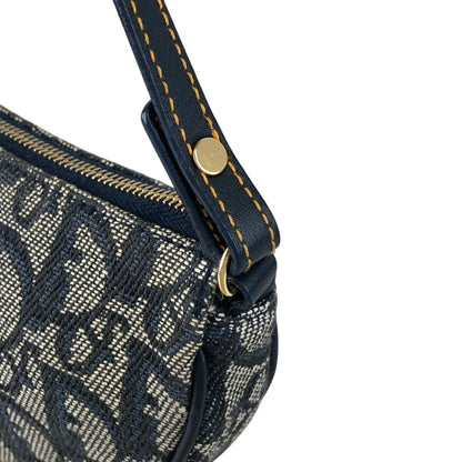 Christian Dior Trotter Small Handbag Shoulder bag Navy Vintage szr3xn