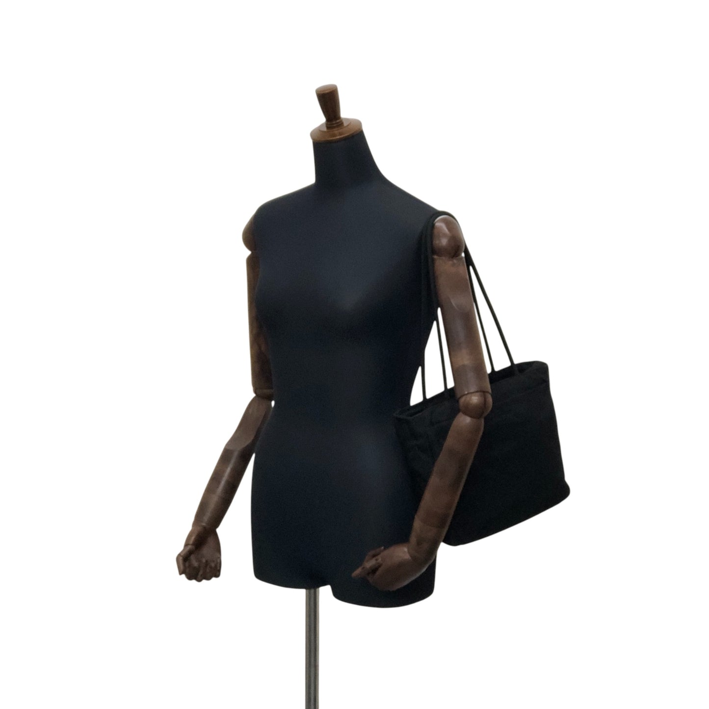 PRADA Tessuto Triangle Logo Totebag Black Vintage bfw3nz