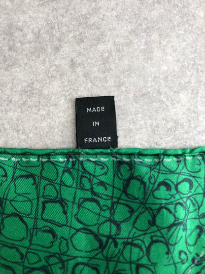 Christian Dior SILK Scarf Green×Red Vintage 8y4rtg