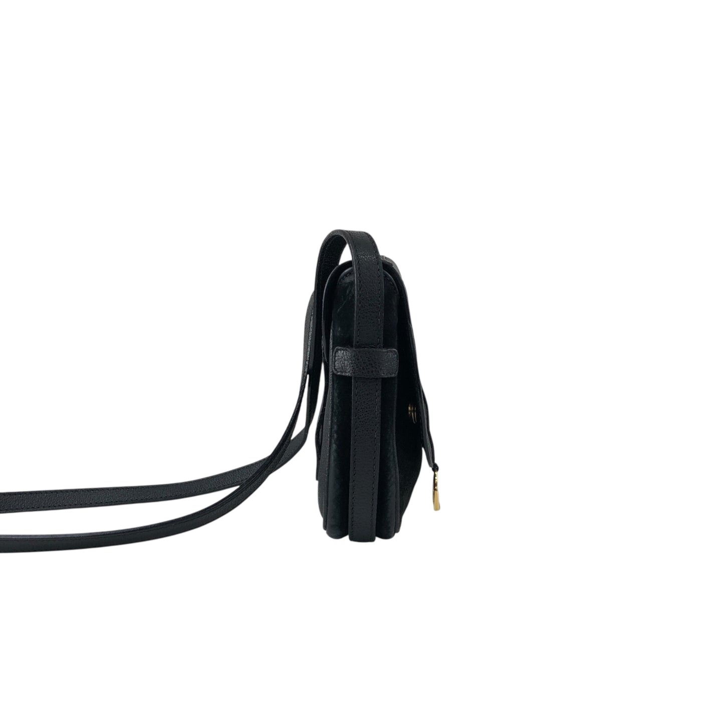 GUCCI Horse Bit Small Shoulder bag Black Vintage wevswd